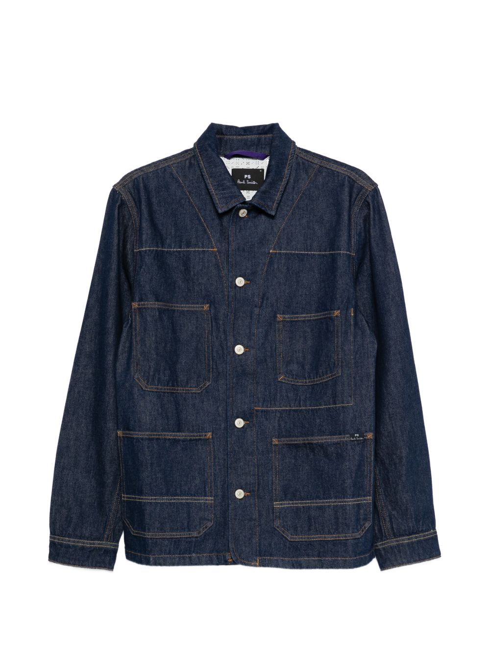 PS By Paul Smith Jackets Blue — Cotton Button Jacket