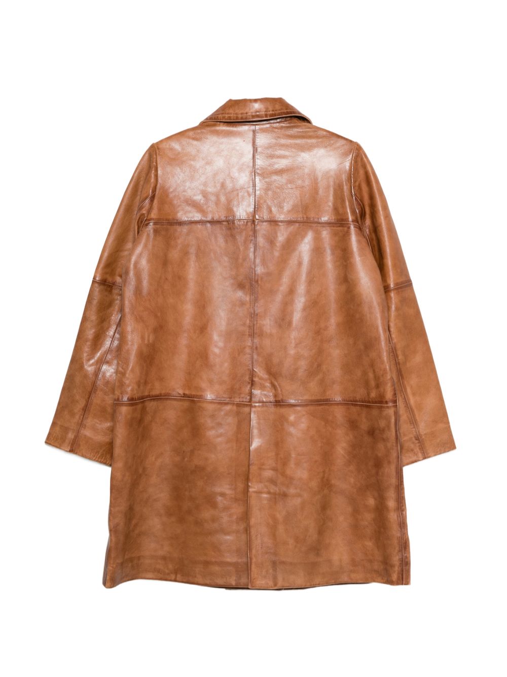 HERSKIND Leather Brown Coat — Timeless Women’s Jacket