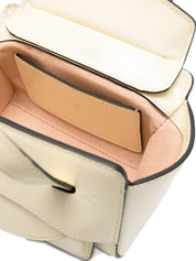 Yellow Leather Shopper Bag — HIDESINS Flap XS