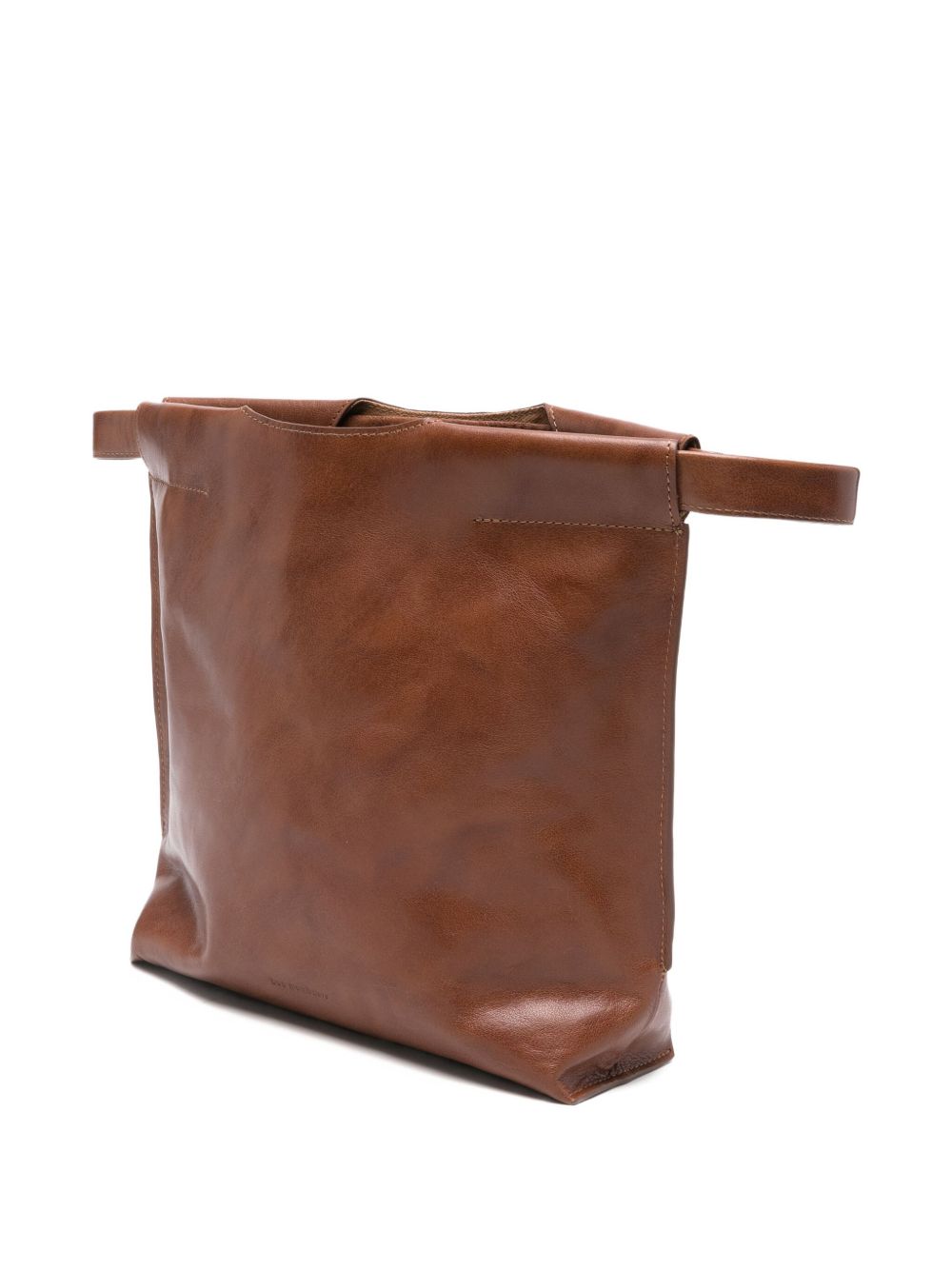Leather Brown Shopper Bag — BEA MOMBAERS