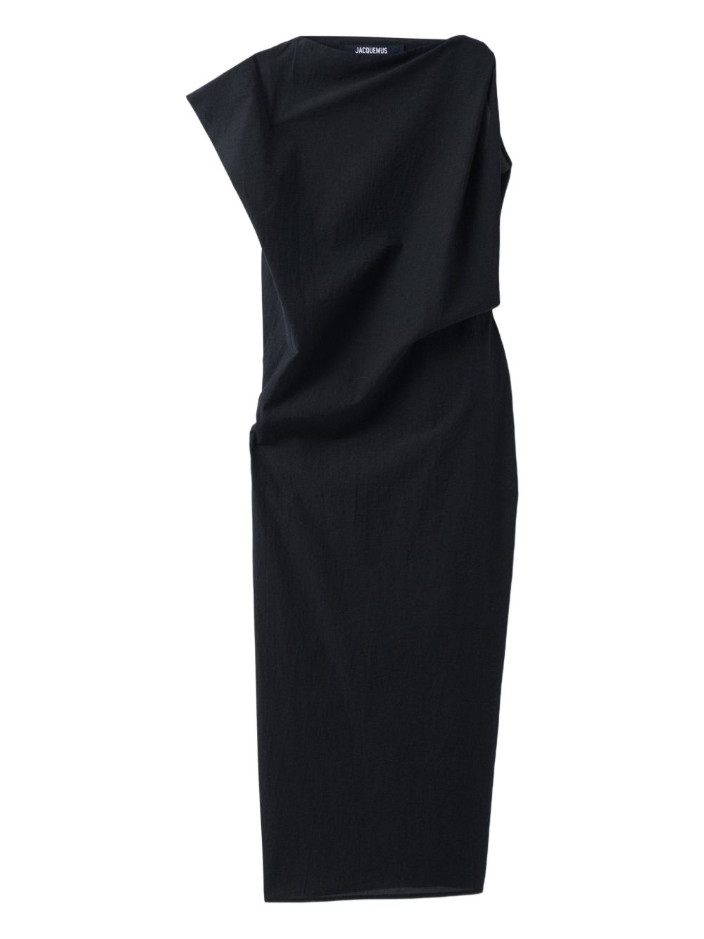 JACQUEMUS Black Dresses — La Robe Drap Midi