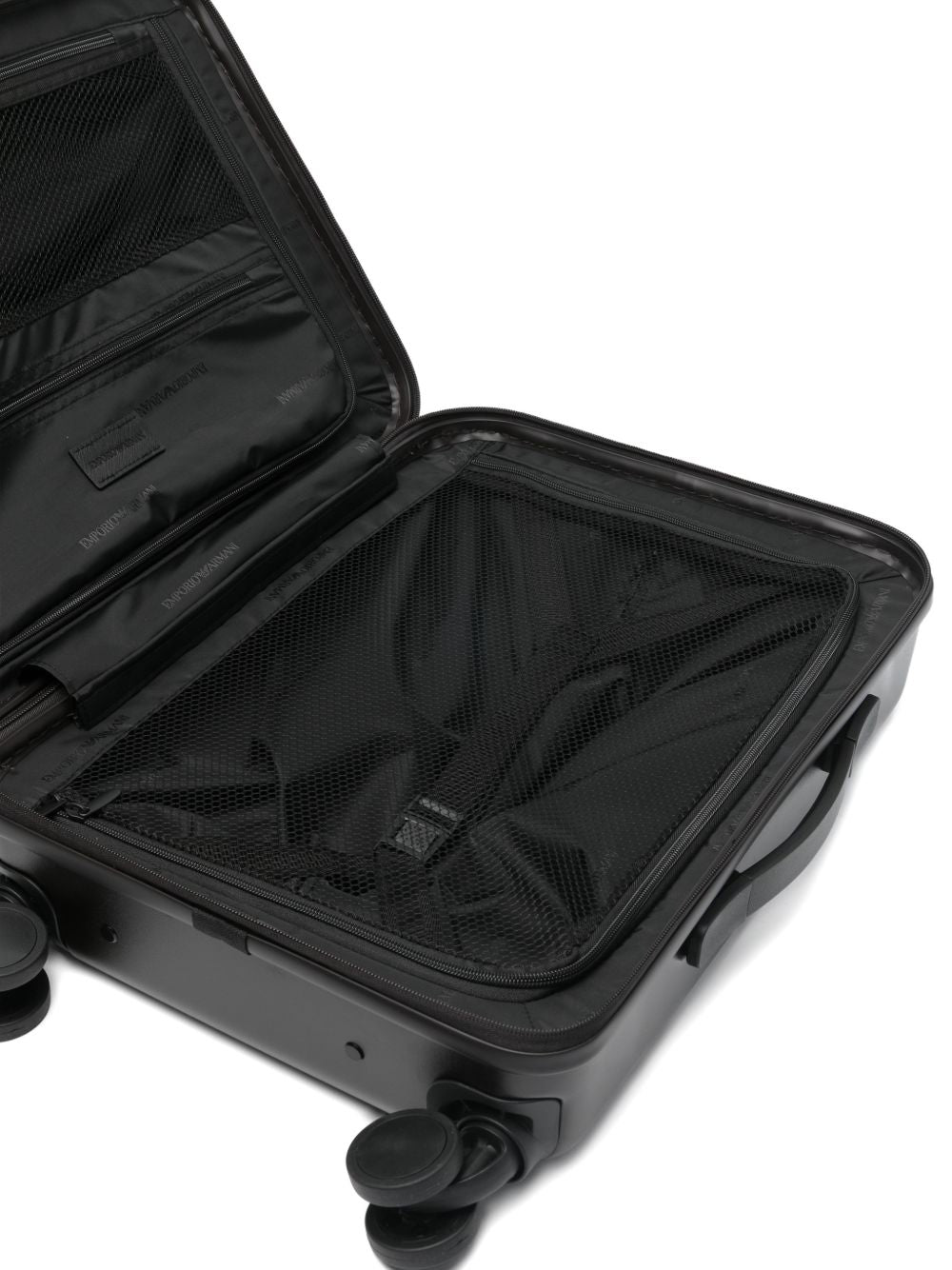 Emporio Armani Brown Suitcases — Refined Business Travel