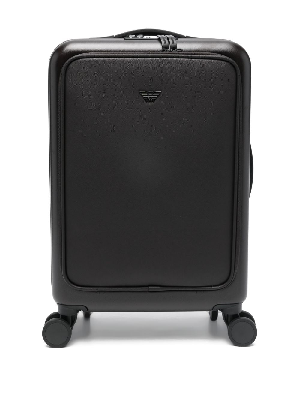 Emporio Armani Brown Suitcases — Refined Business Travel