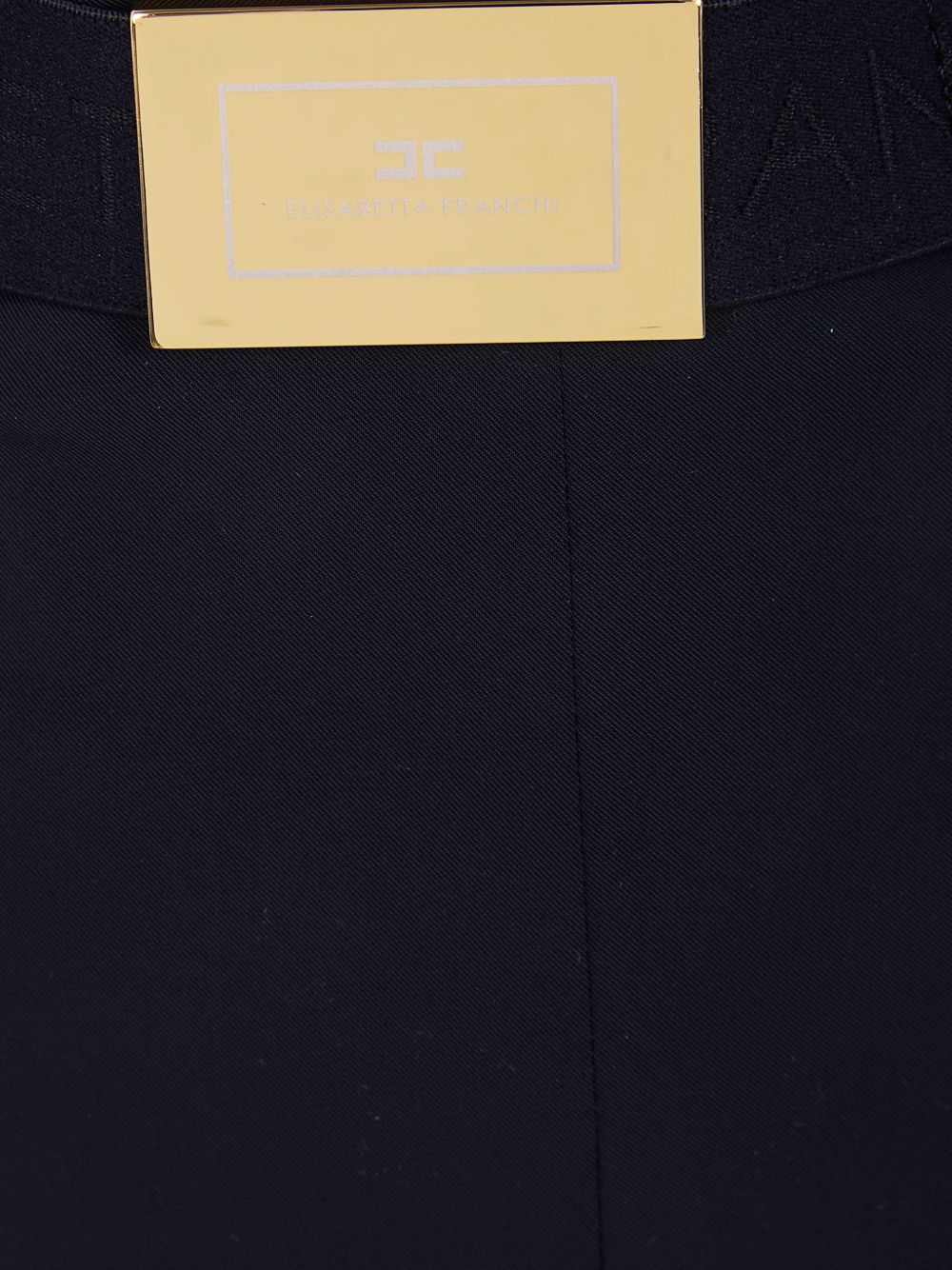 Elisabetta Franchi Black Belted Shorts