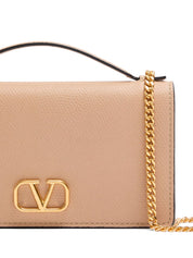Valentino Garavani Pink Clutch — VLogo Wallet-on-Chain