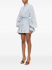 Zimmermann Dresses Clear Blue — Rebellion Denim Mini Dress