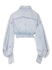 Zimmermann Clear Blue Top — Tailored Denim Polo