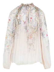 Zimmermann beige shirt — Rebellion printed blouse