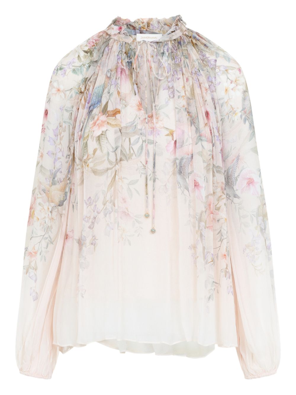 Zimmermann beige shirt — Rebellion printed blouse