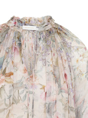 Zimmermann beige shirt — Rebellion printed blouse