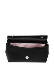 Jimmy Choo Black Clutch — Silk & Nylon Soft Bow Mini Bag