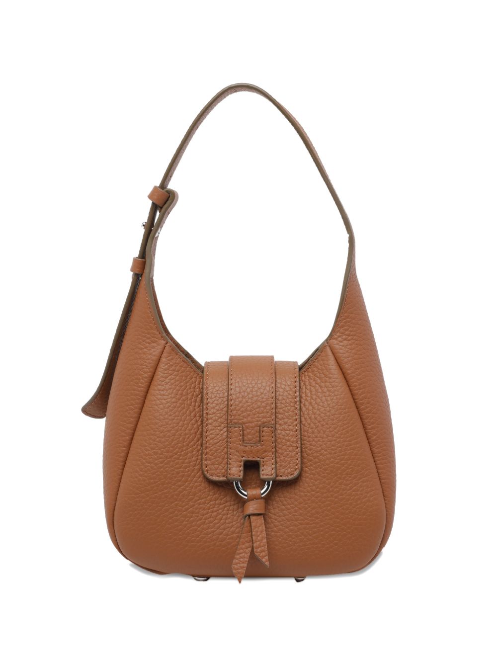 Hogan Leather Brown Shoulder Bag