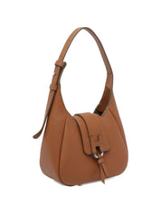Hogan Leather Brown Shoulder Bag