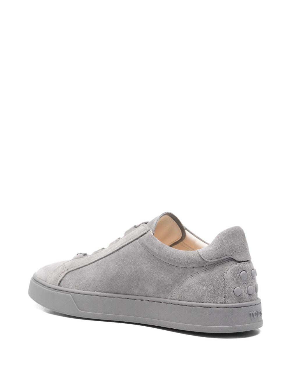 Tod's Grey Leather Sneakers — Refined Everyday Comfort