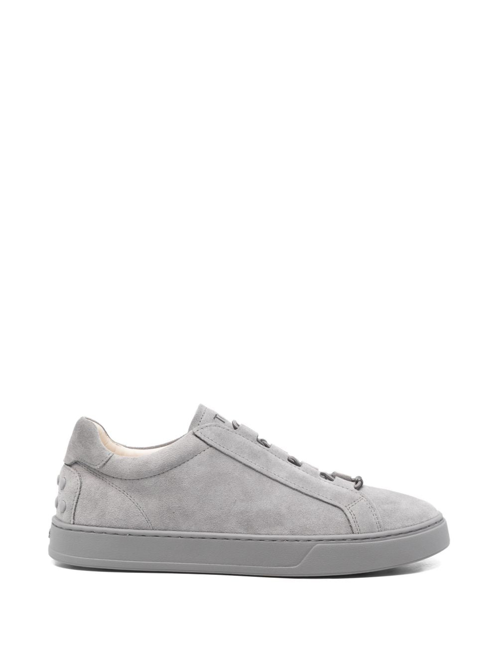 Tod's Grey Leather Sneakers — Refined Everyday Comfort