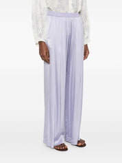 Forte Forte Lilac Silk Satin Trousers