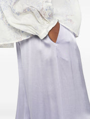 Forte Forte Lilac Silk Satin Trousers