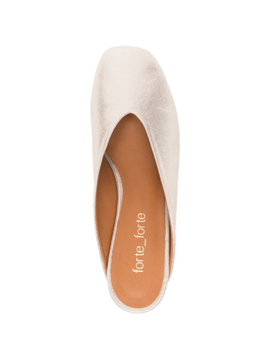 Forte Forte Sandals — Grey Leather Comfort