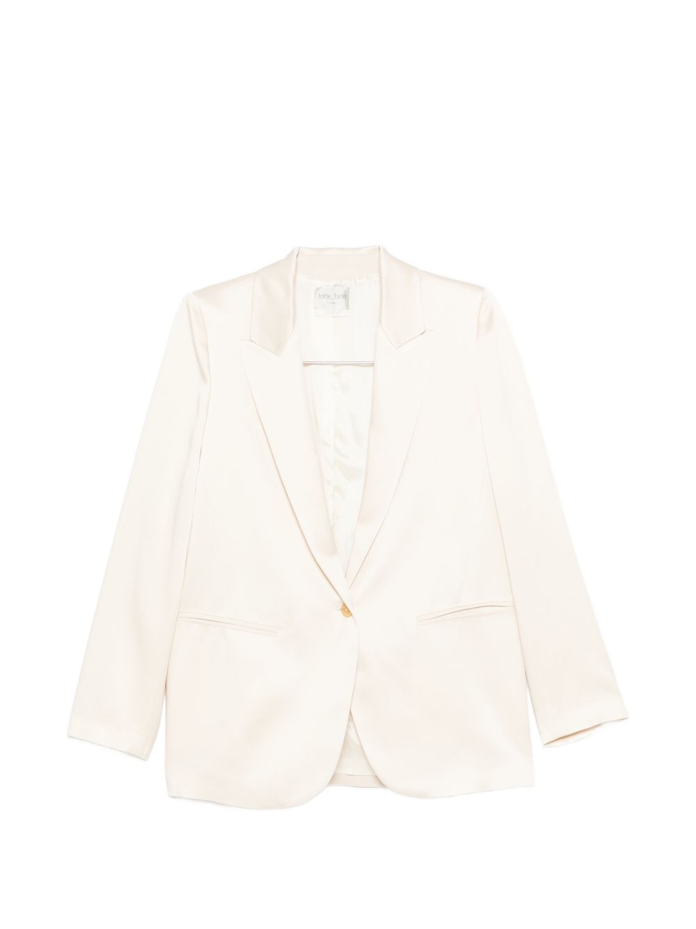 Forte Forte Jackets White — Single‑Breasted Blazer