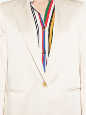 Forte Forte Jackets White — Single‑Breasted Blazer