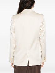 Forte Forte Jackets White — Single‑Breasted Blazer