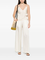 Forte Forte Top White — Lightweight V‑Neck Top