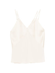Forte Forte Top White — Lightweight V‑Neck Top