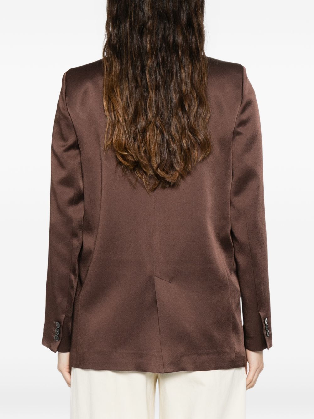 Forte Forte Brown Jacket — Single‑Breasted Elegance