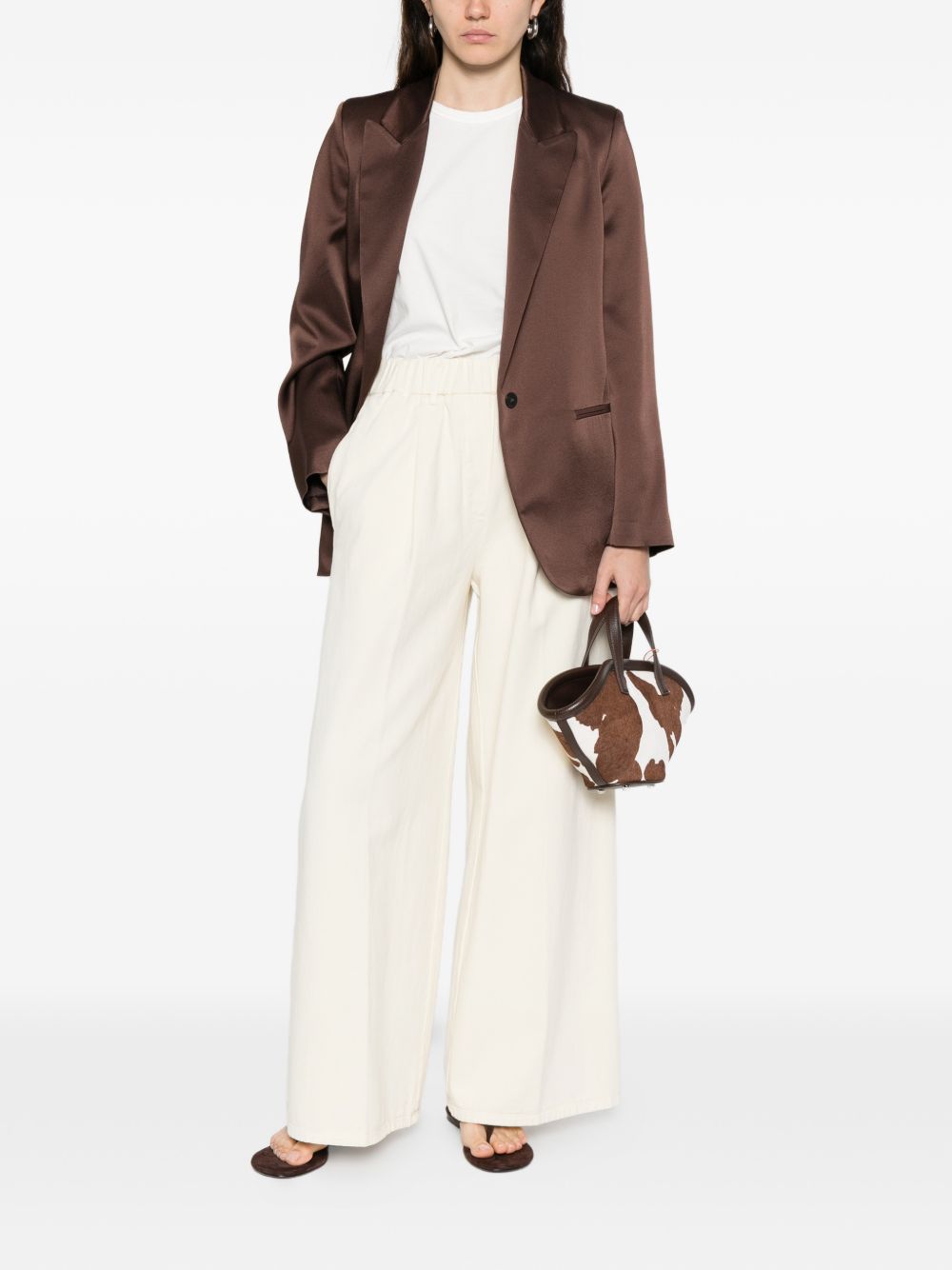 Forte Forte Brown Jacket — Single‑Breasted Elegance