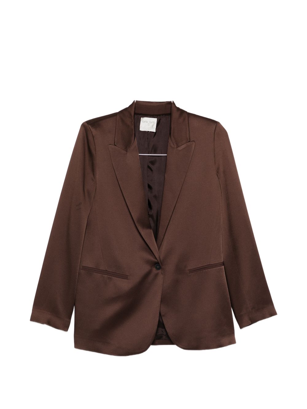Forte Forte Brown Jacket — Single‑Breasted Elegance