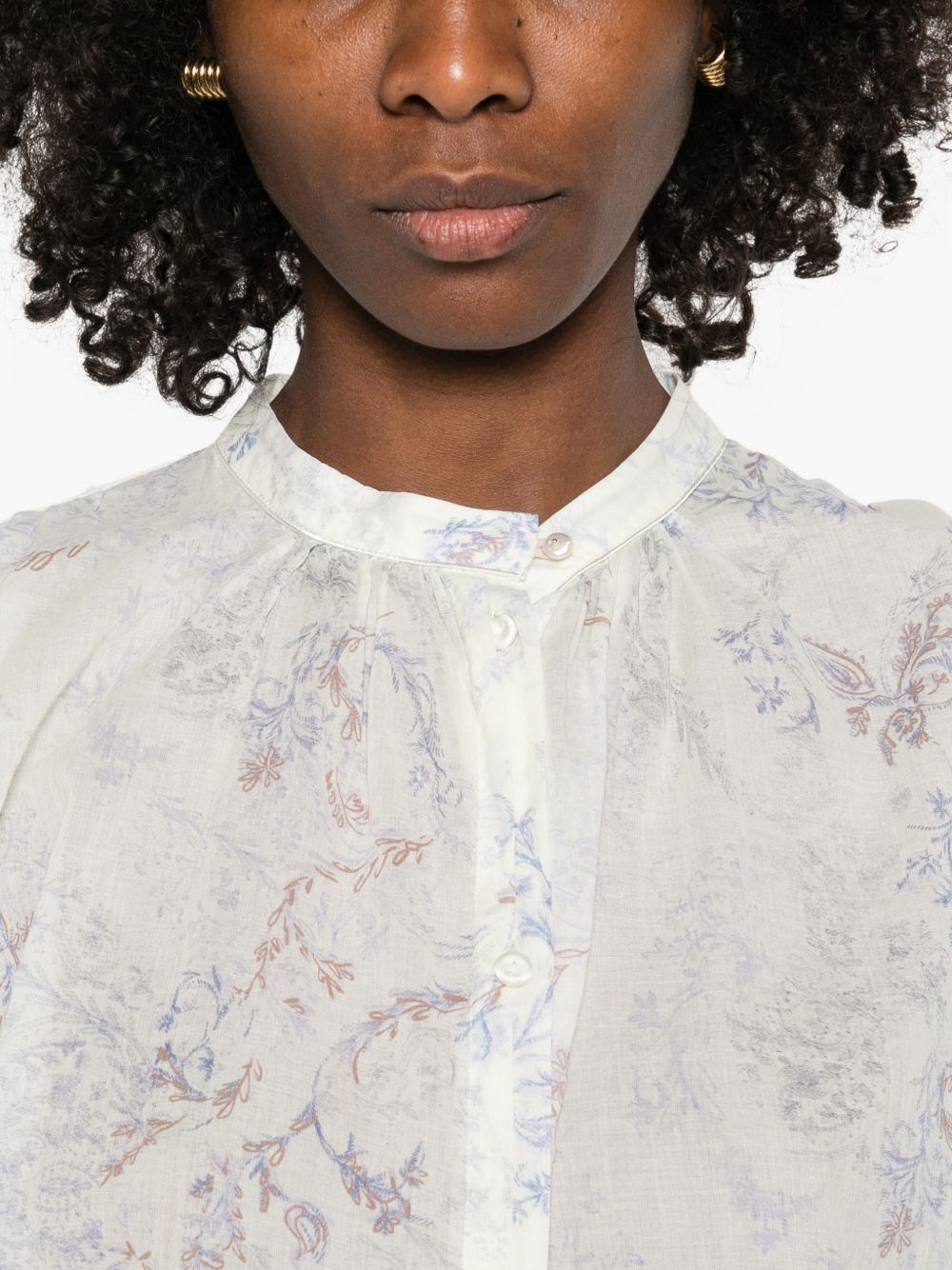 Forte Forte Powder Shirt — Printed Cotton Luxe