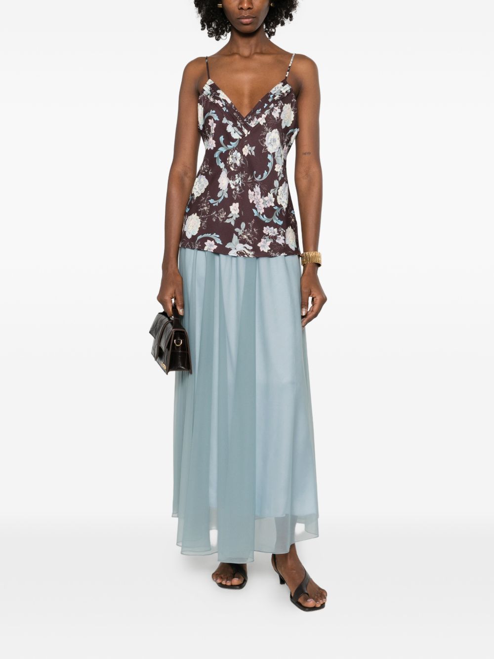 Forte Forte Grey Chiffon Skirt — Long, Fluid Elegance