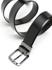 Emporio Armani Belts — Black Calf Leather, Men