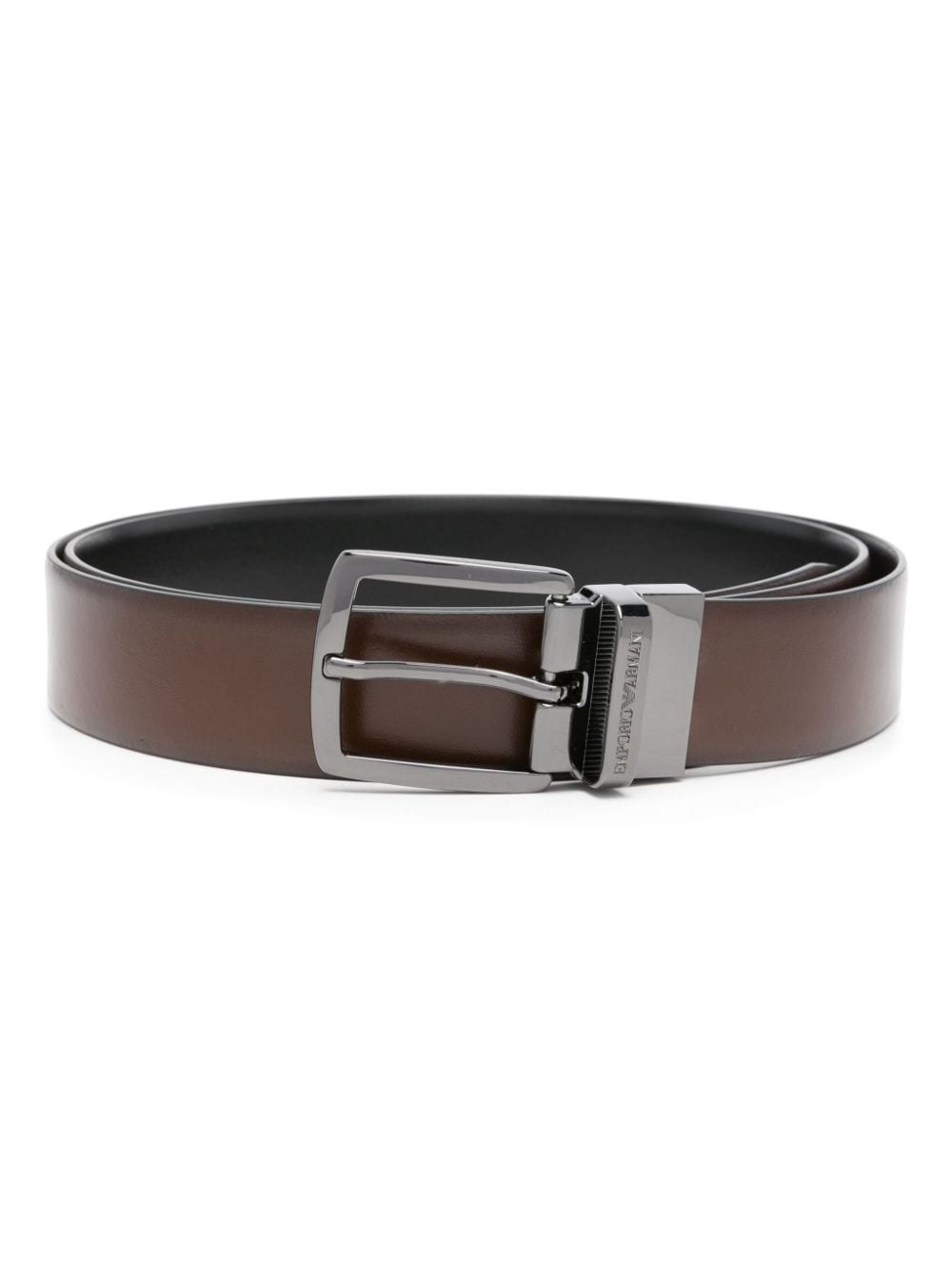 Emporio Armani Brown Leather Belts — Men’s Luxury