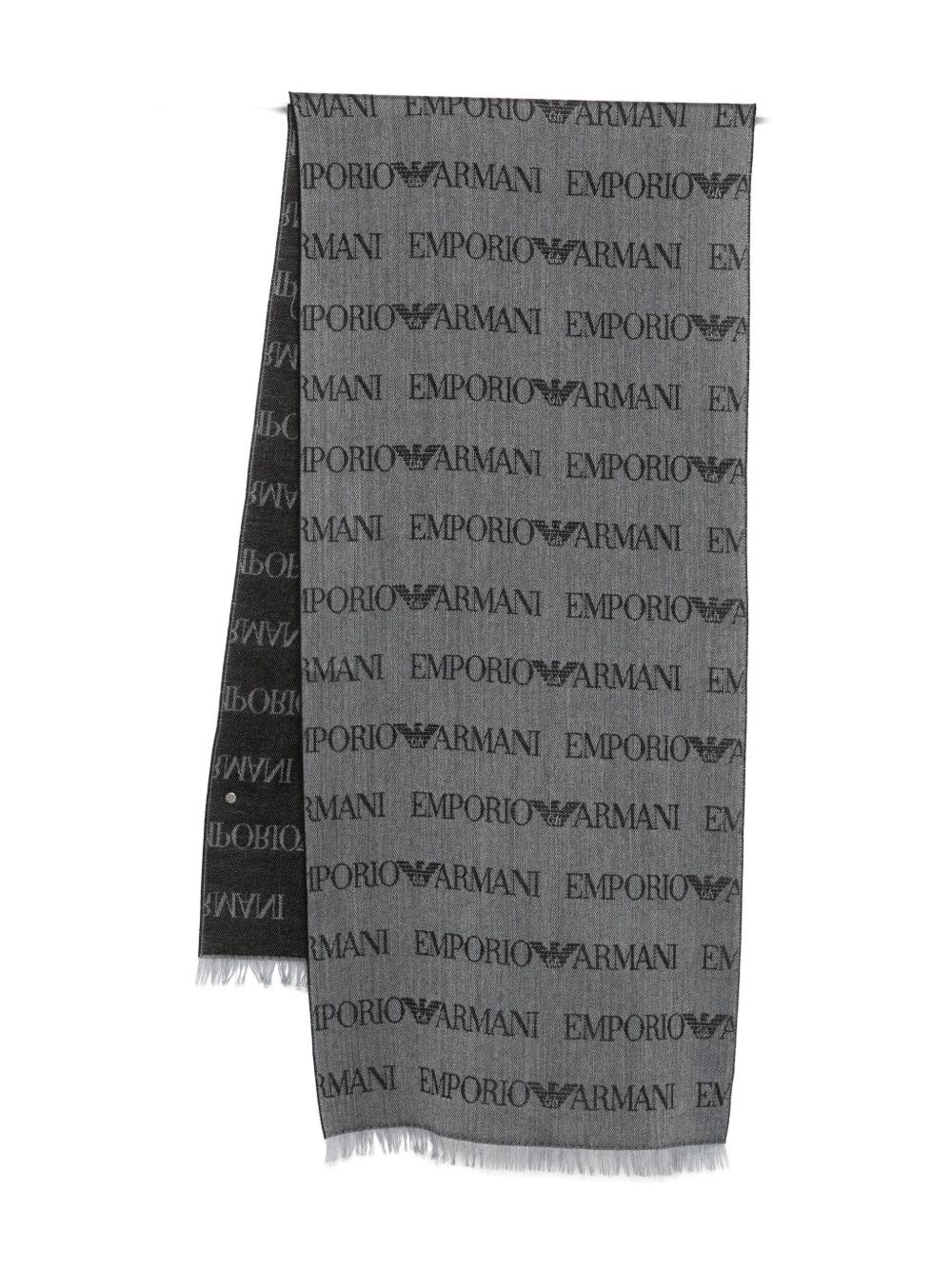 Emporio Armani Scarfs Grey