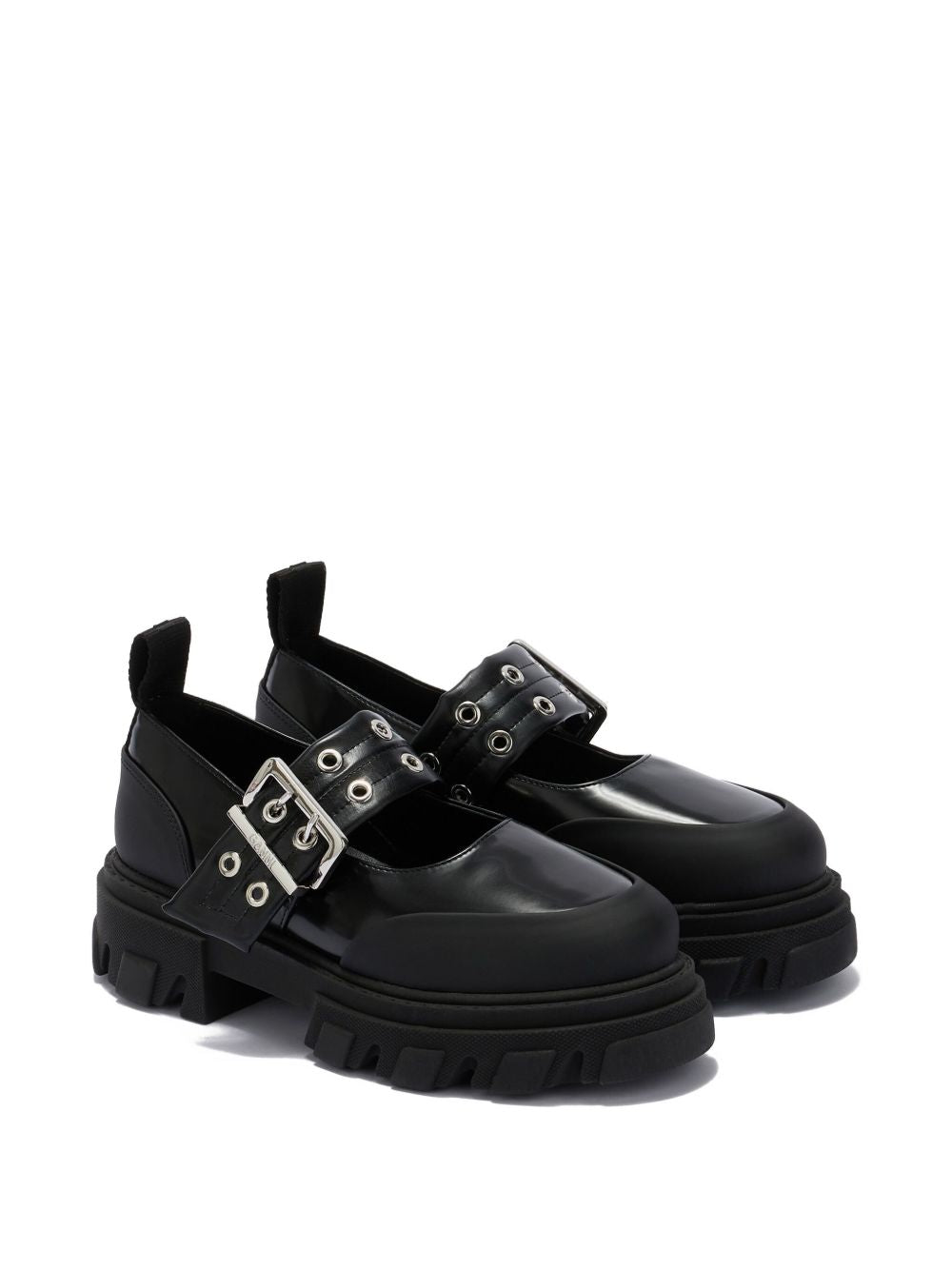 Ganni Flat Shoes Black — New Cleated Ballets