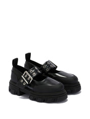 Ganni Flat Shoes Black — New Cleated Ballets