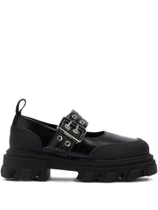 Ganni Flat Shoes Black — New Cleated Ballets