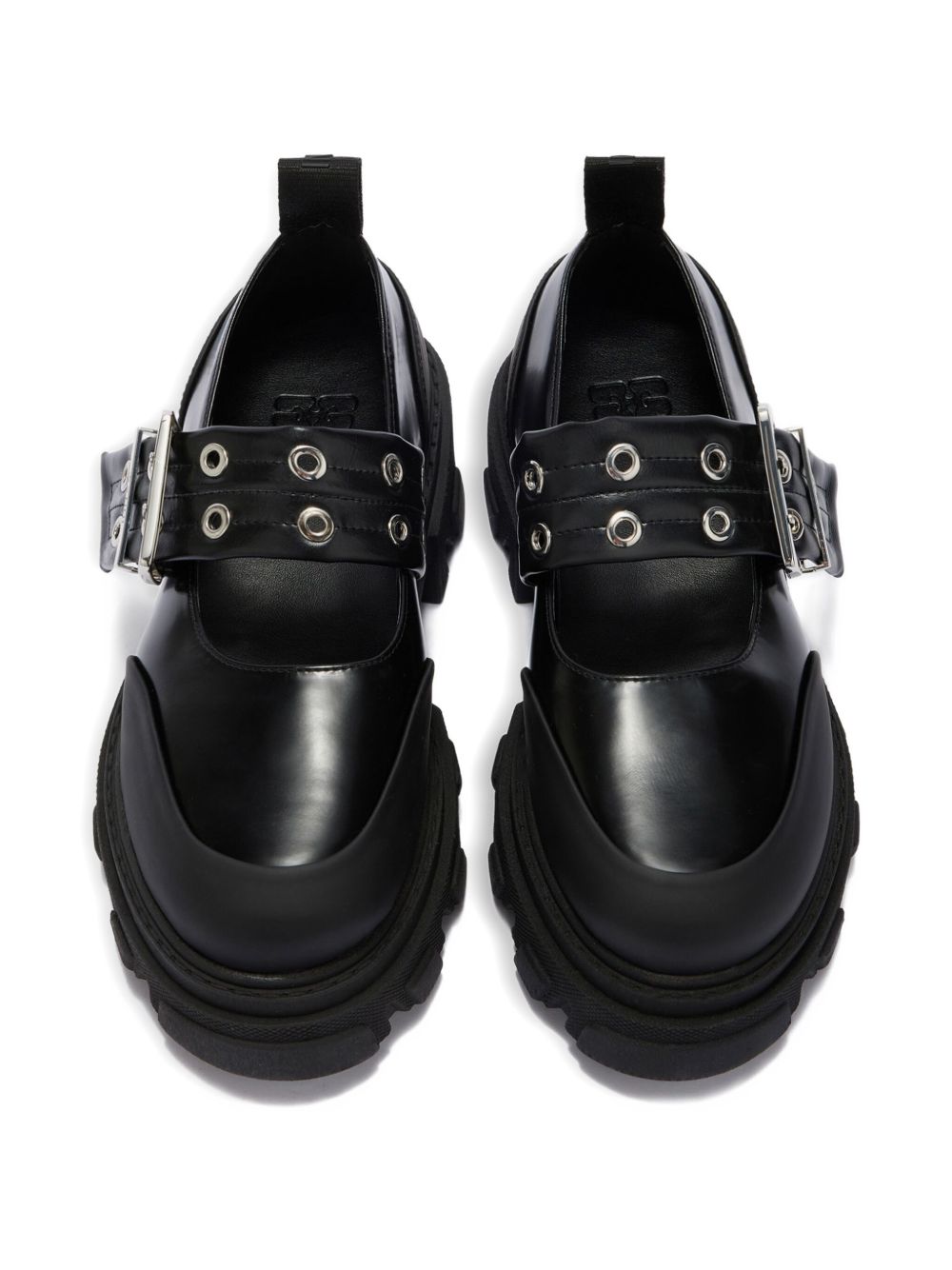 Ganni Flat Shoes Black — New Cleated Ballets