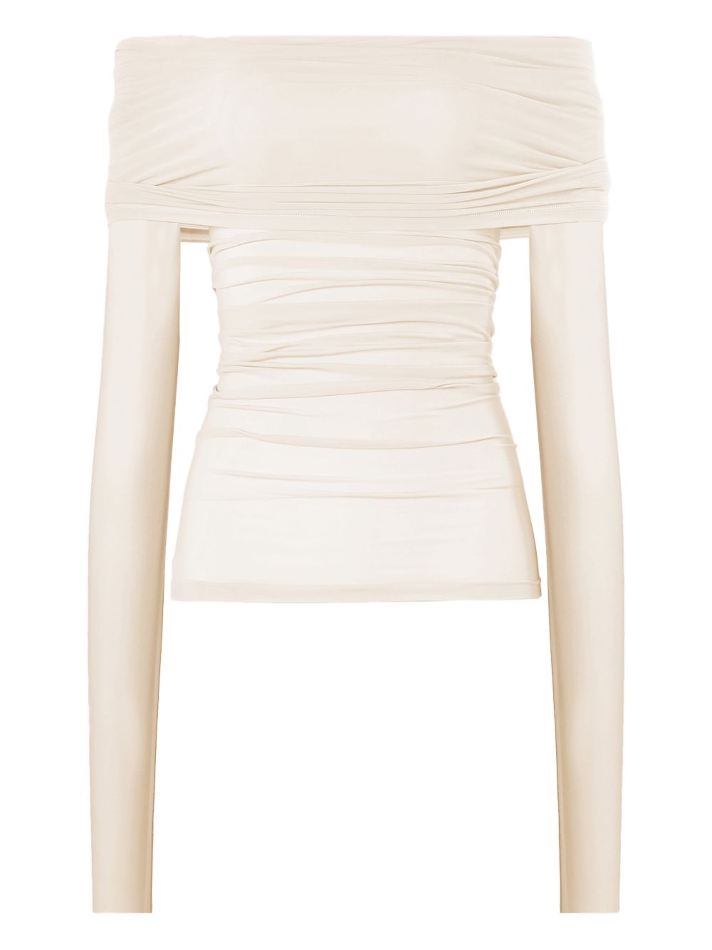 Wolford Sweaters — Off‑Shoulder White Topwear