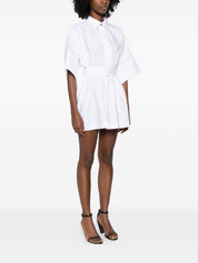Givenchy Dresses White — Cotton Short Shirtdress