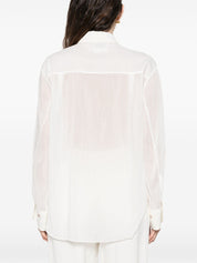 Forte Forte White Shirt — Silk-Soft Point Collar