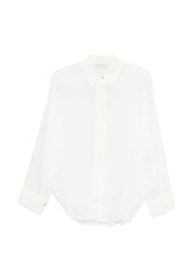 Forte Forte White Shirt — Silk-Soft Point Collar