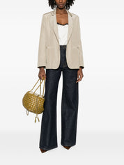 Beige Forte Forte Jacket — Lightweight Single‑Breasted Elegance