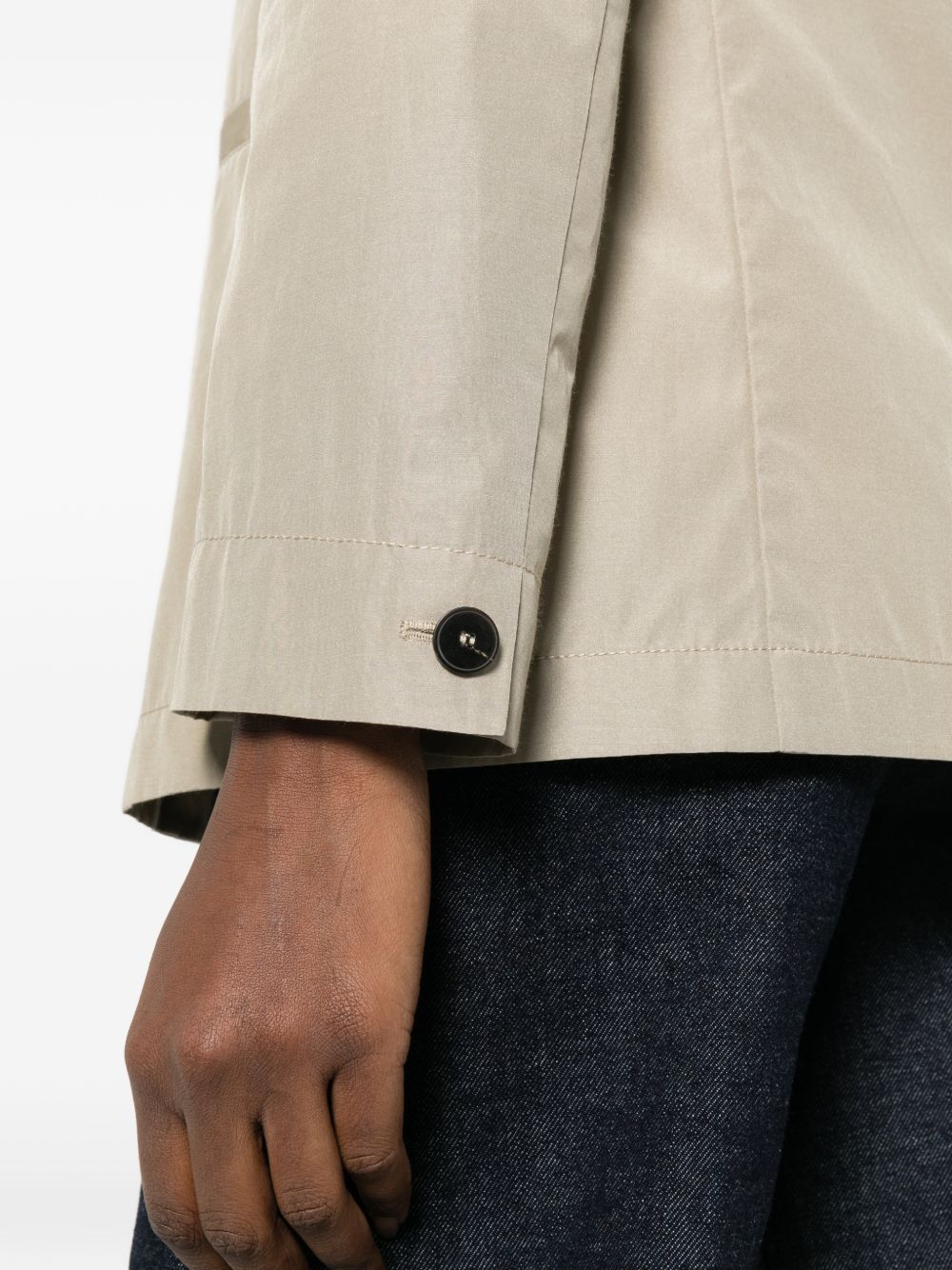 Beige Forte Forte Jacket — Lightweight Single‑Breasted Elegance