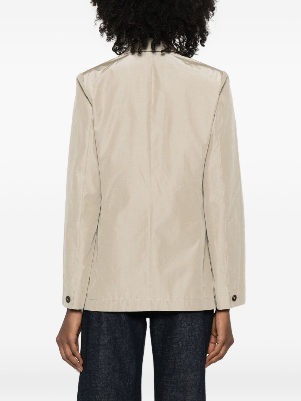 Beige Forte Forte Jacket — Lightweight Single‑Breasted Elegance