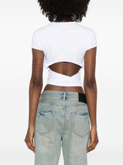 Diesel White T‑Shirts & Polos — Clean Cotton Tops