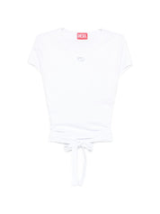 Diesel White T‑Shirts & Polos — Clean Cotton Tops
