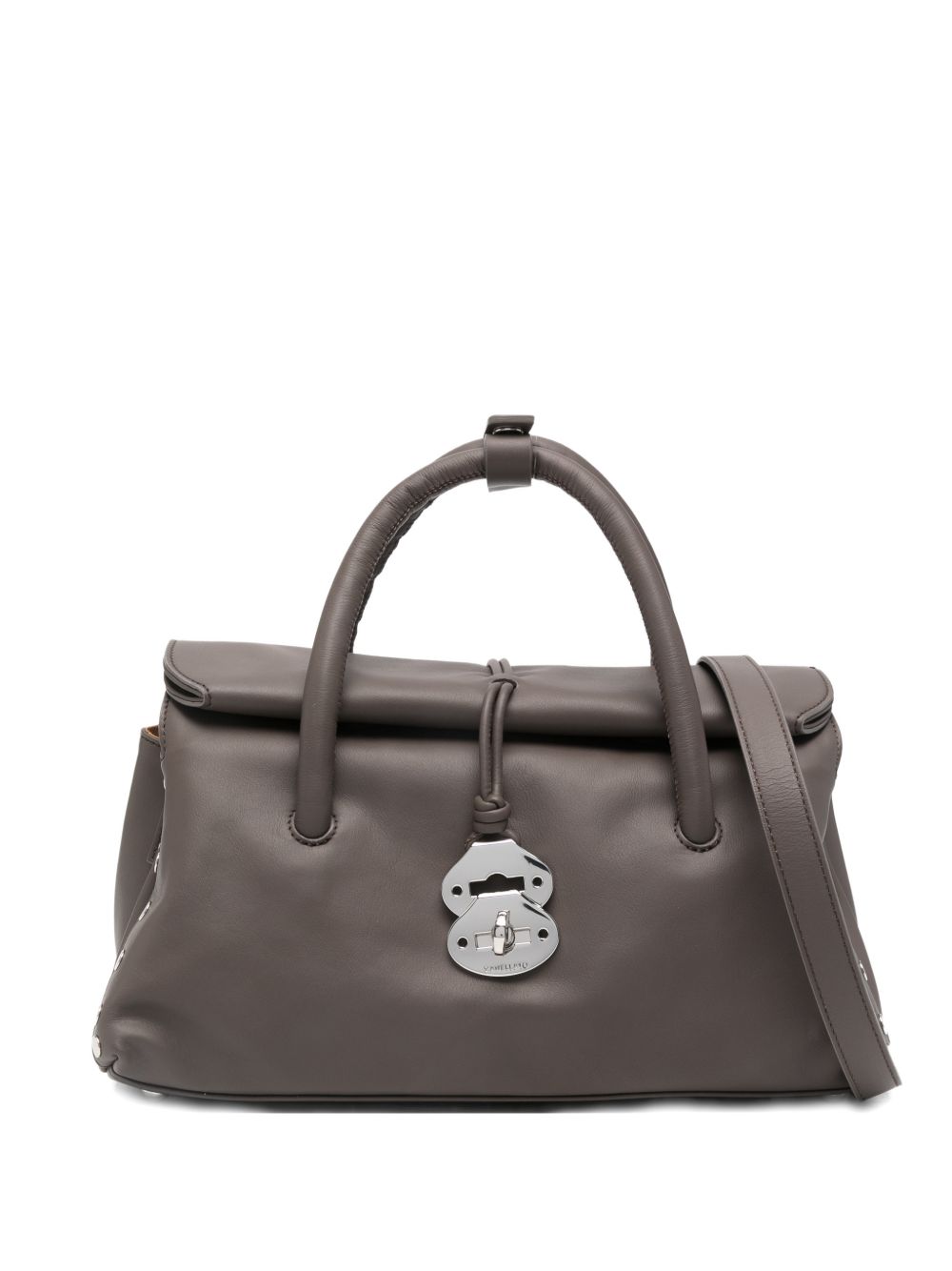 Zanellato Dotta Centauro Small Leather Handbag — Brown