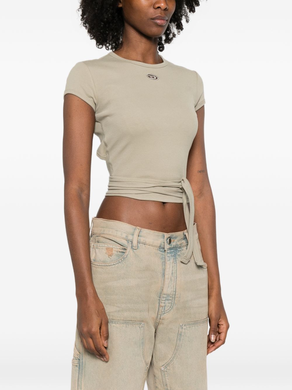 Green Diesel T-shirts and Polos — Women's Topwear